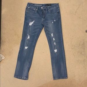 Men’s Indigo People Medium Light Wash Jeans 32X32